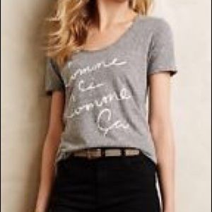 Anthropologie t.la "Comme ci, comme ça" tee, S
